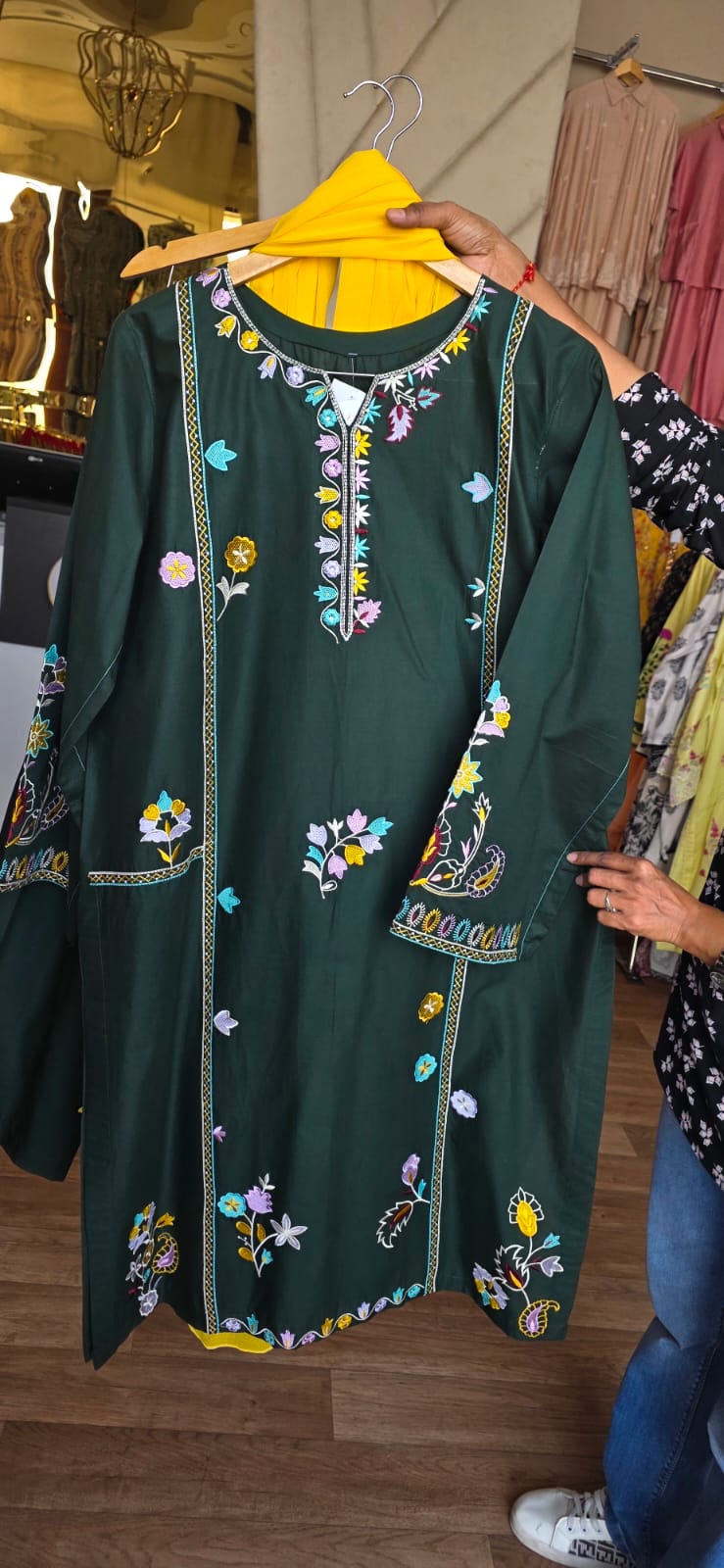 Asma D. Cotton 3pc embroidered