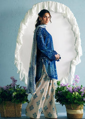 Vanya blue 3pc embroidered