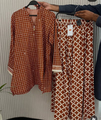 Khaadi coordset printed