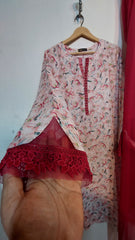 Asma D. 3pc lawn with chiffon duppata