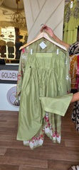 J. 3pc printed lawn