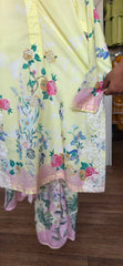 J. 3pc embroidered lawn