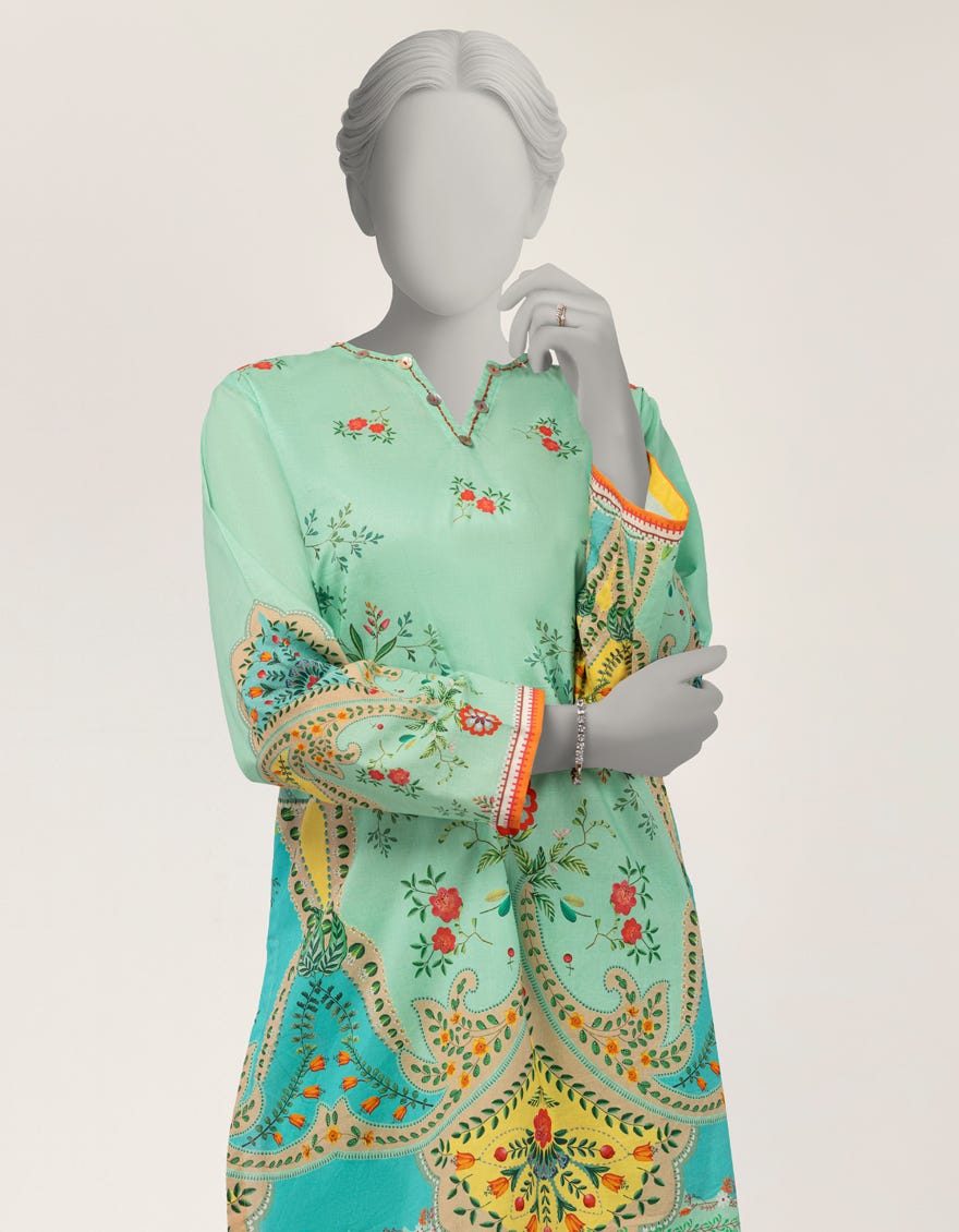 J. green dobby digital printed co-ord set