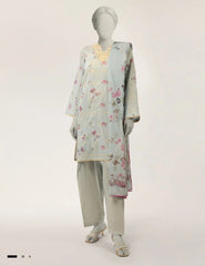 J. 3pc lawn embroidered