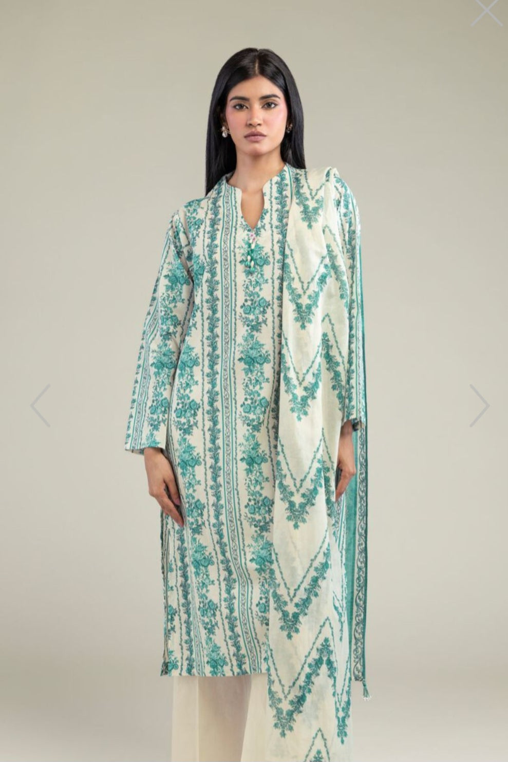 Khaadi 3pc lawn printed
