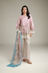Khaadi Printed and Embroidered 3pc summer