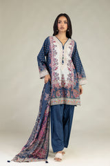 Khaadi 3pc embroidered lawn
