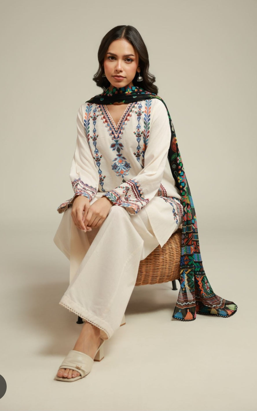 Khaadi 3pc embroidered