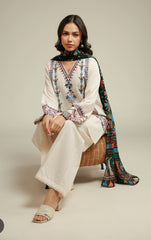 Khaadi 3pc embroidered