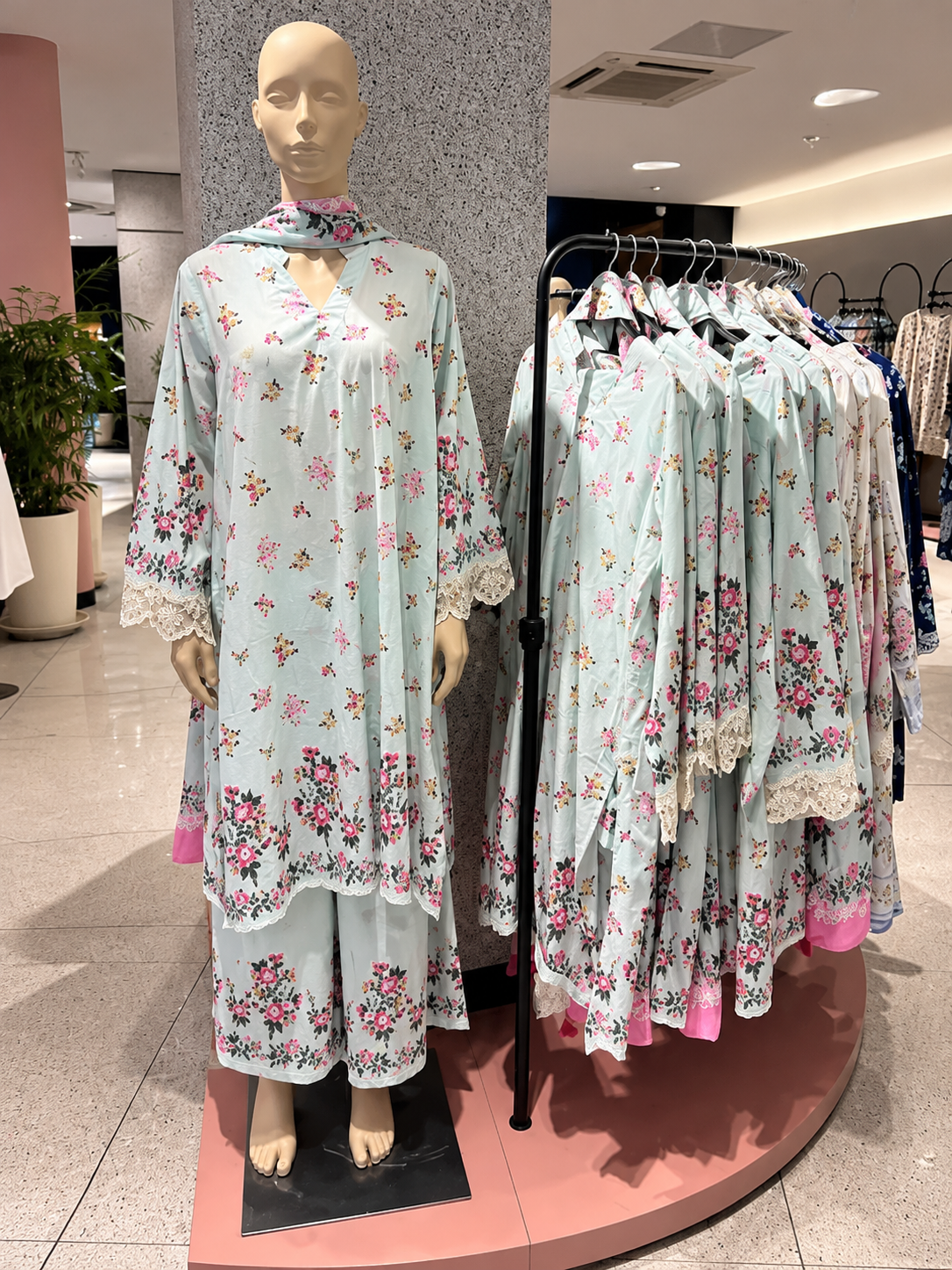 Khaadi 3pc embroidered lawn