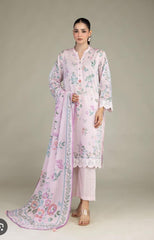 Khaadi 3pc embroidered lawn