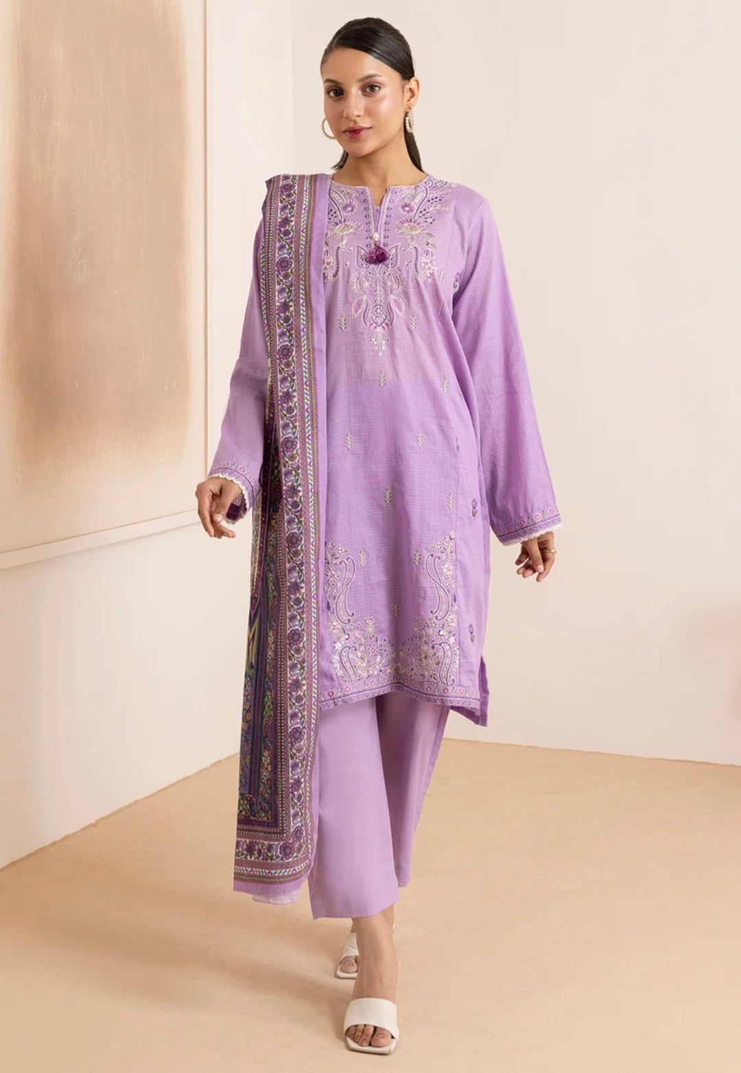 Zellbury 3pc embroidered