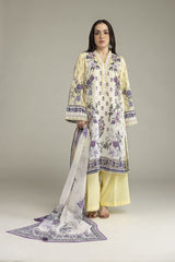 Khaadi 3pc embroidered lawn