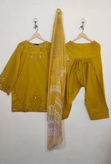 Asma D cutwork lawn 3pc