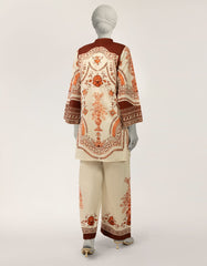 J. off white lawn digital printed co-ord set