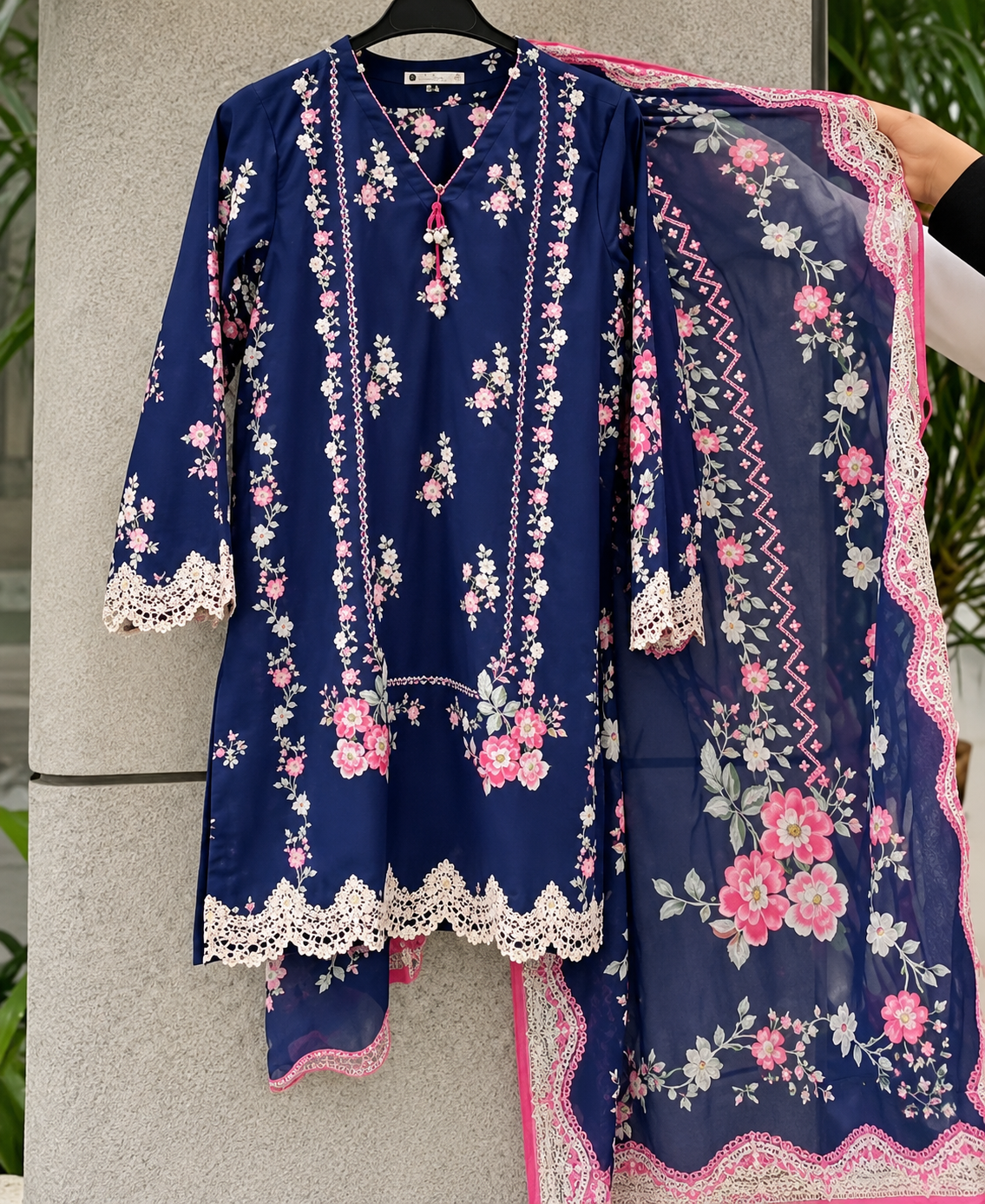 Khaadi 3pc embroidered lawn