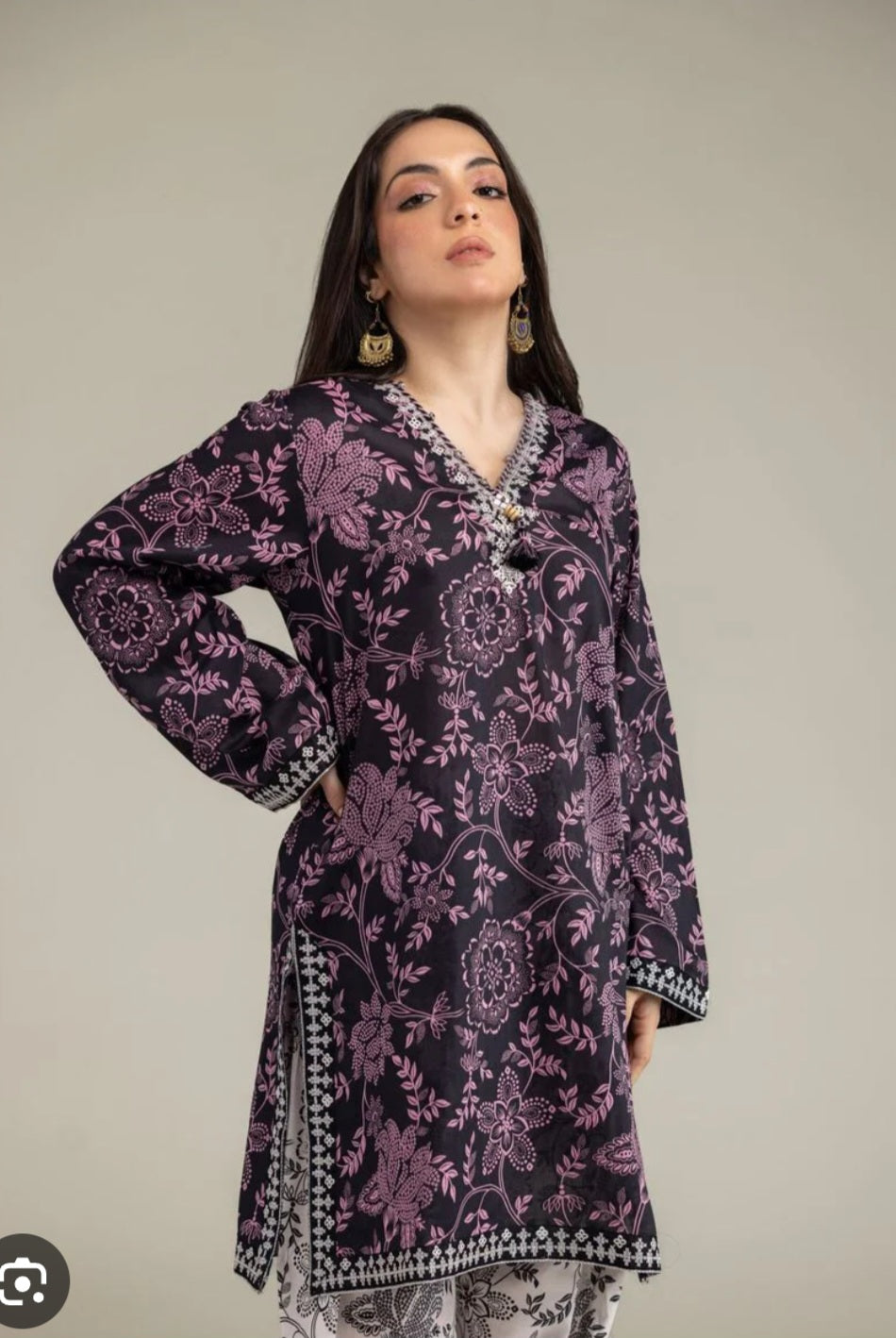 Khaadi embroidered 2pc coordset