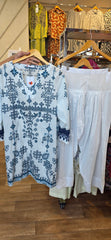 Khaadi 2pc lawn coordset embroidered