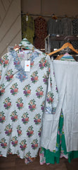 Khaadi 3pc lawn embroidered