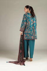 Khaadi 3pc Embroidered Cotton