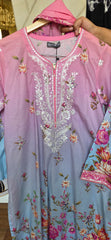 Zellbury 3pc embroidered