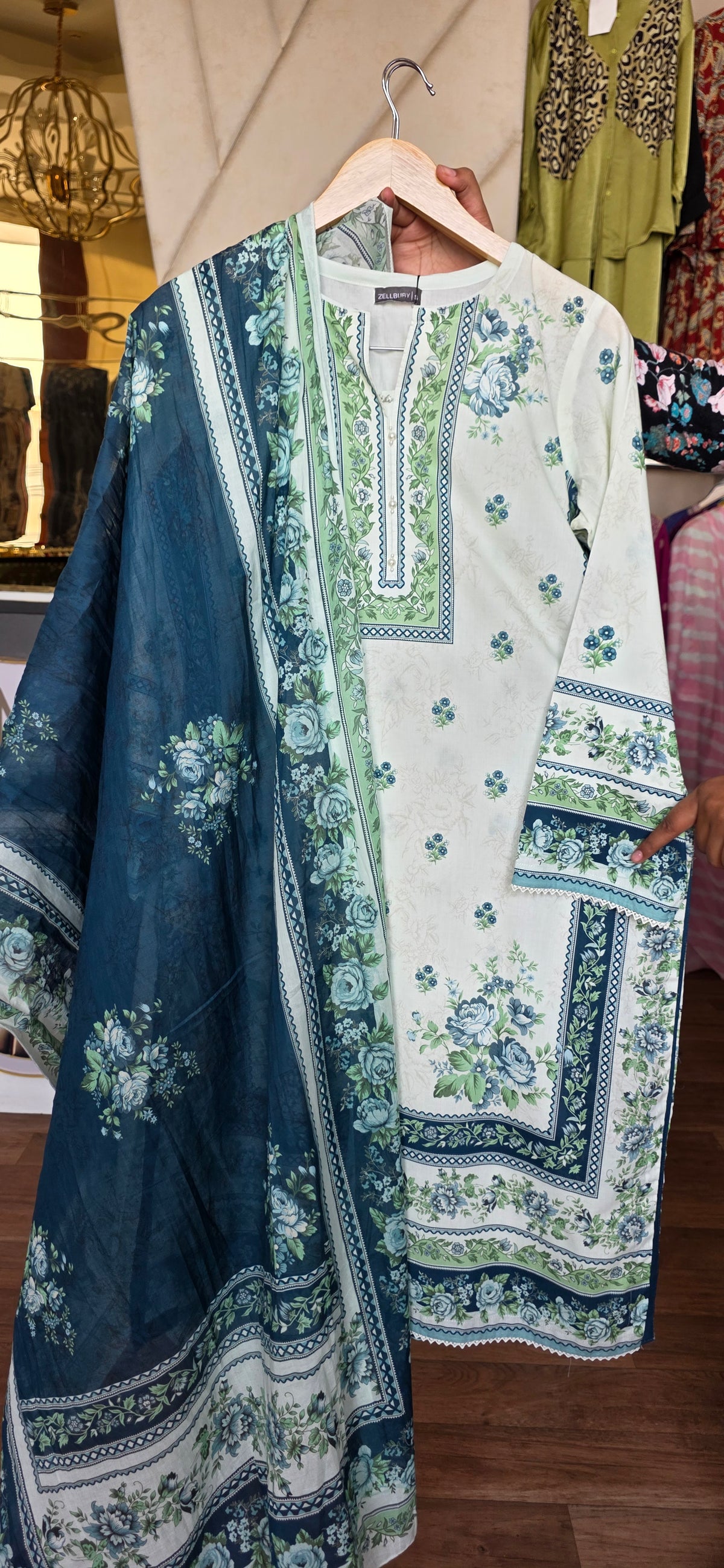 Zellbury 3pc Printed Lawn
