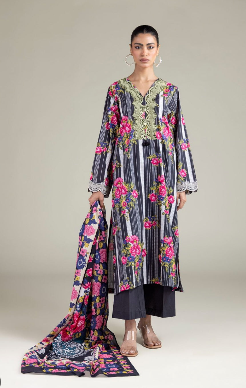 Khaadi 3pc embroidered