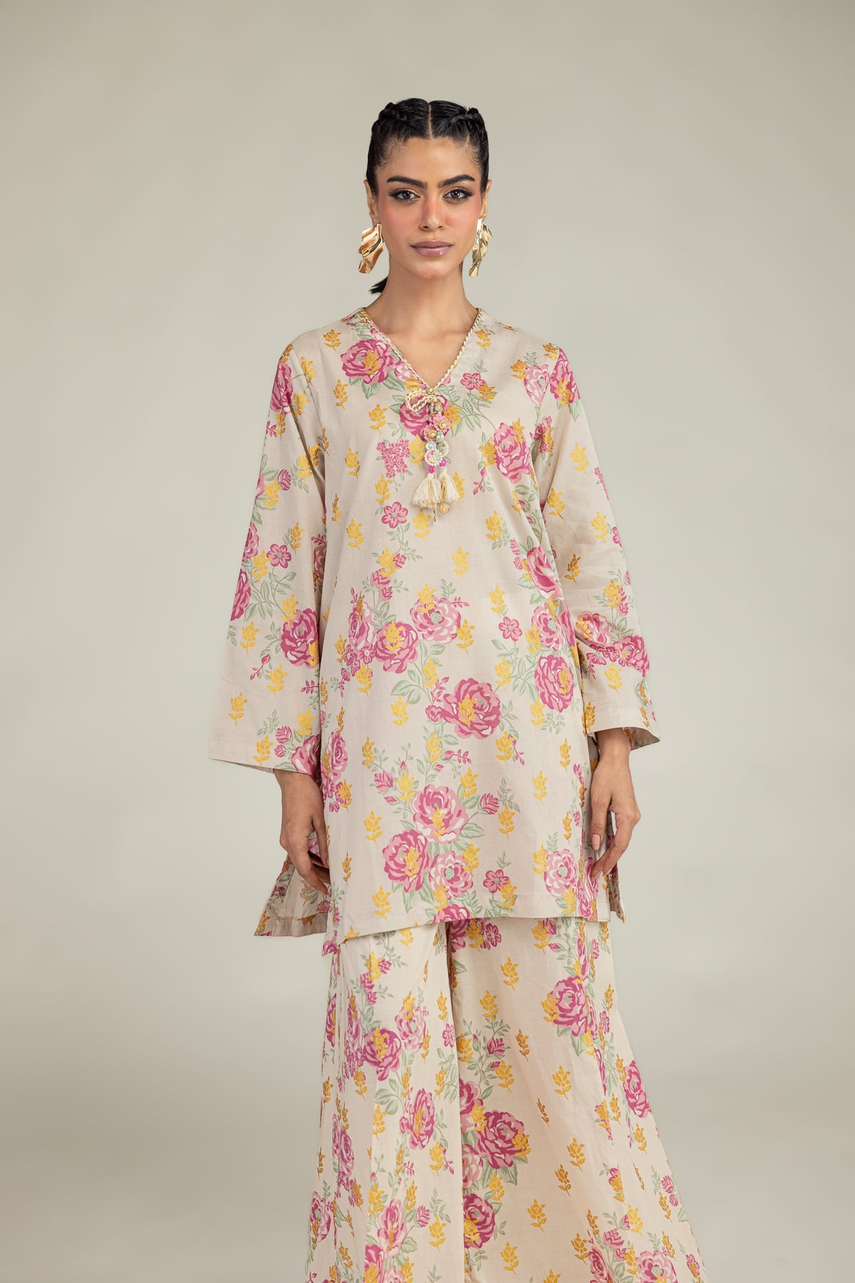 Khaadi printed lawn 2pc