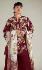 Khaadi 3pc embroedred