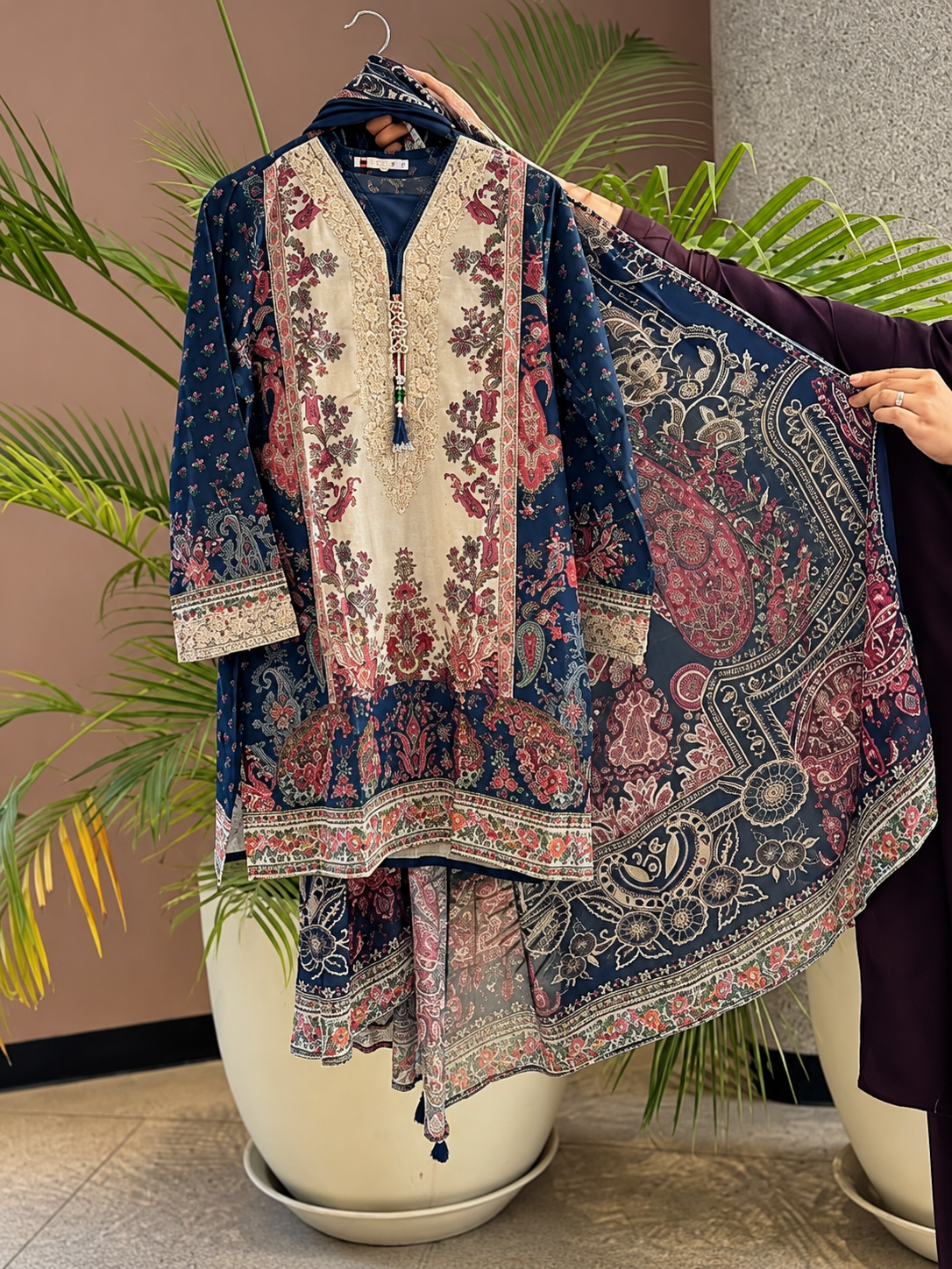 Khaadi 3pc embroidered lawn