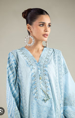 Khaadi embroidered 3pc lawn