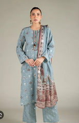 Khaadi 3pc embroidered lawn
