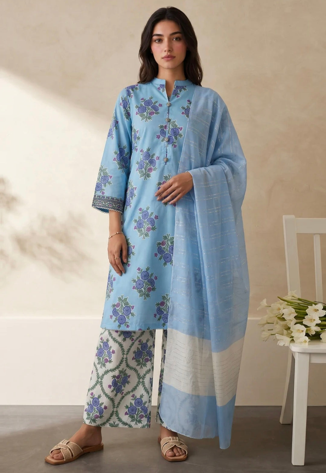 Zellbury Viral 3pc Printed