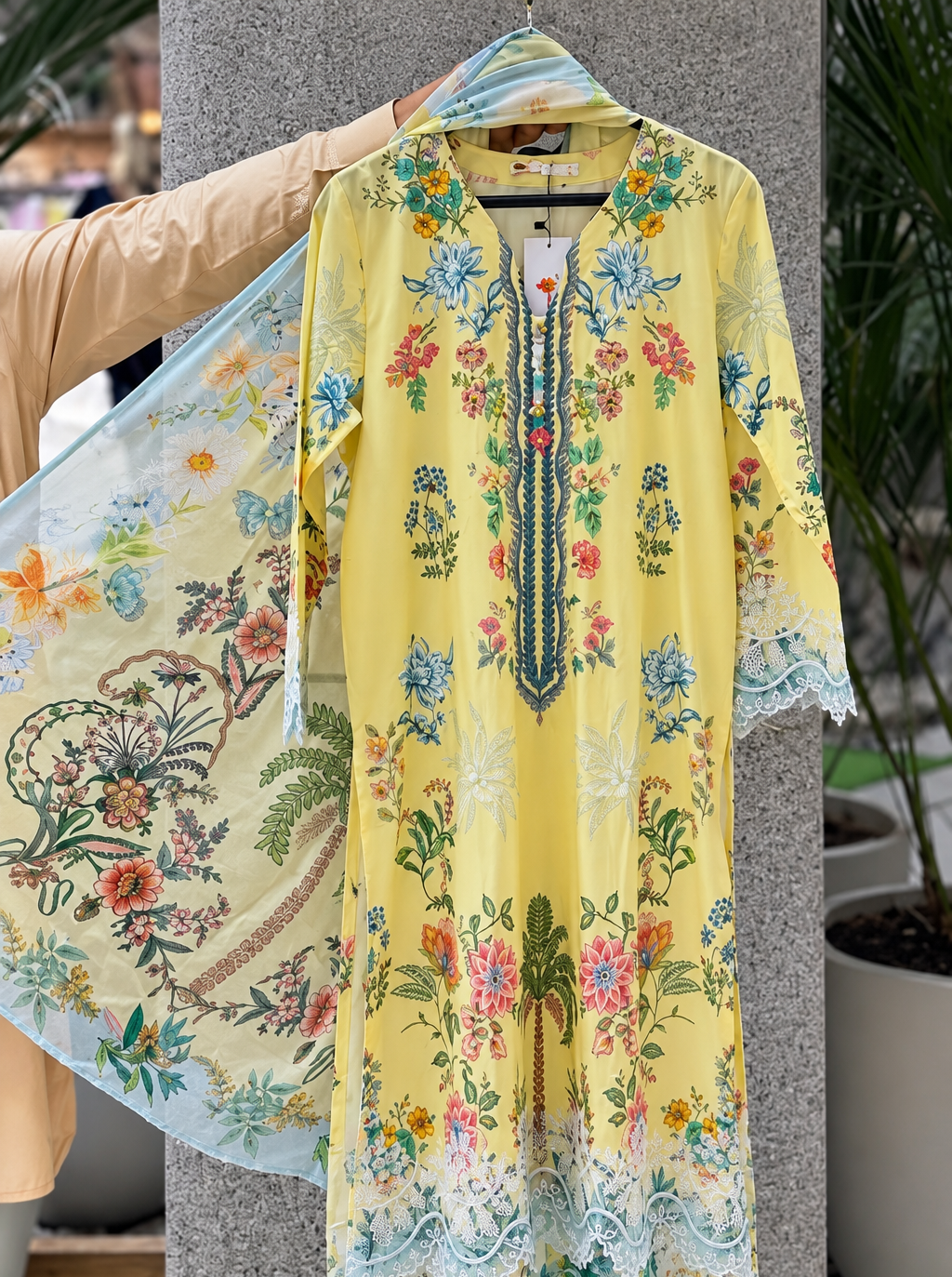 Khaadi 3pc embroidered lawn