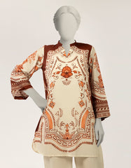 J. off white lawn digital printed co-ord set