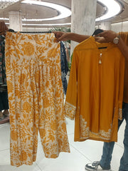 Khaadi coordset embroidered