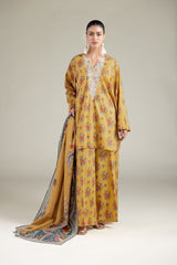 Khaadi Embroidered 3pc cotton