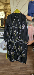 Asma D. Embroidered 3pc with chiffon duppata