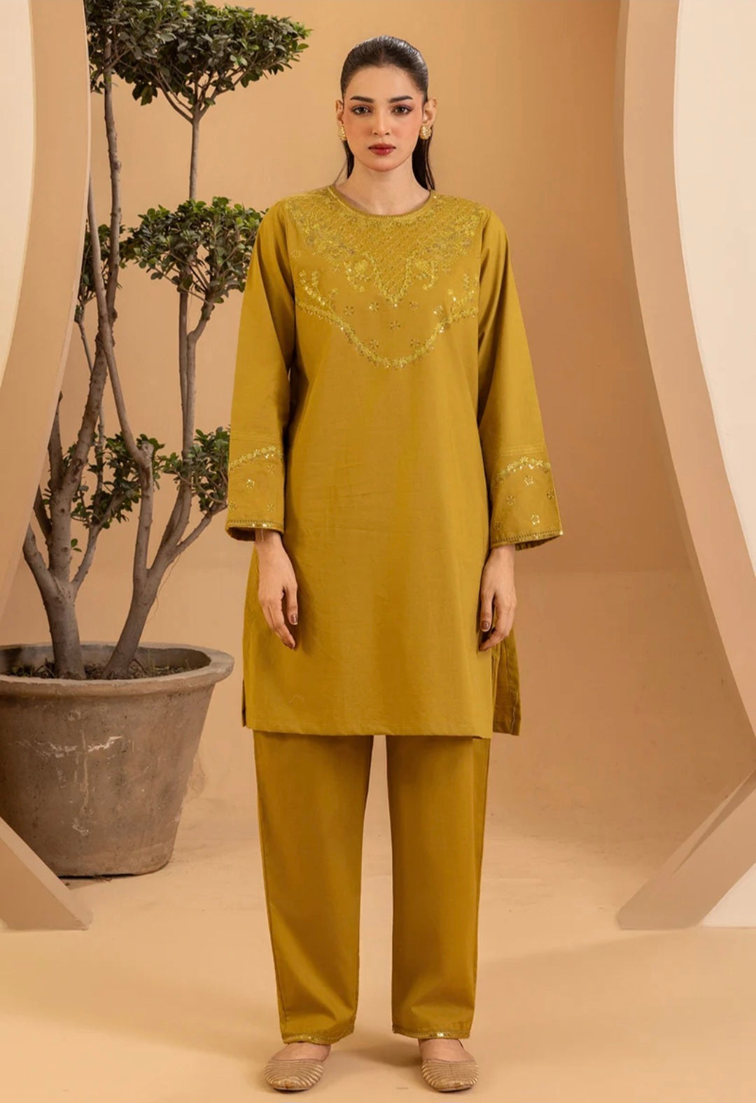 Zellbury kurti embroidered