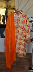 Casual printed lawn 3pc