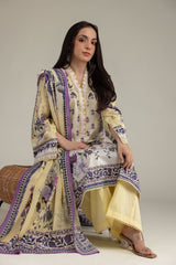 Khaadi 3pc embroidered lawn