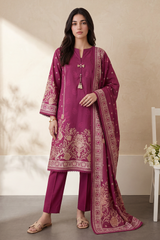 Zellbury 3pc Printed lawn