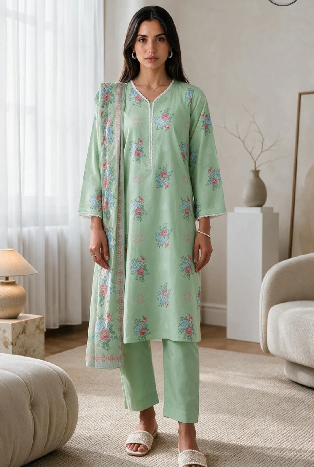 Zellbury 3pc lawn printed