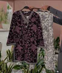Khaadi embroidered 2pc coordset