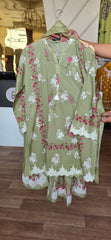 J. 3pc printed lawn