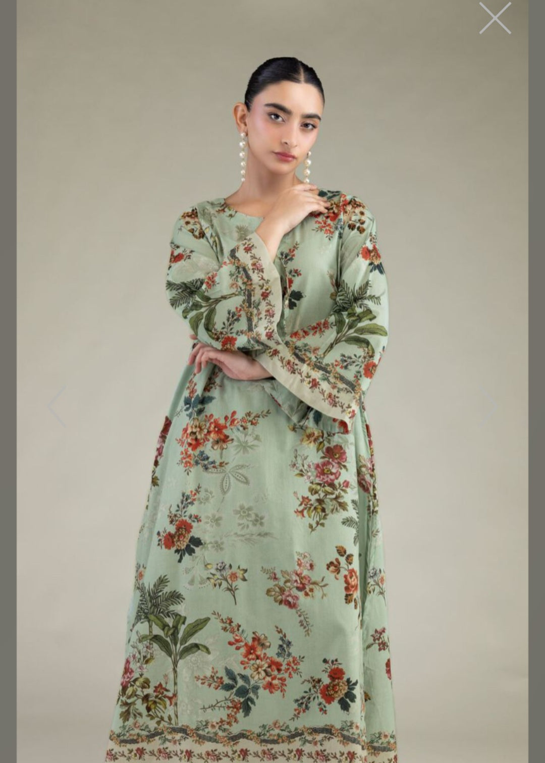 Khaadi 2pc kaftan printed
