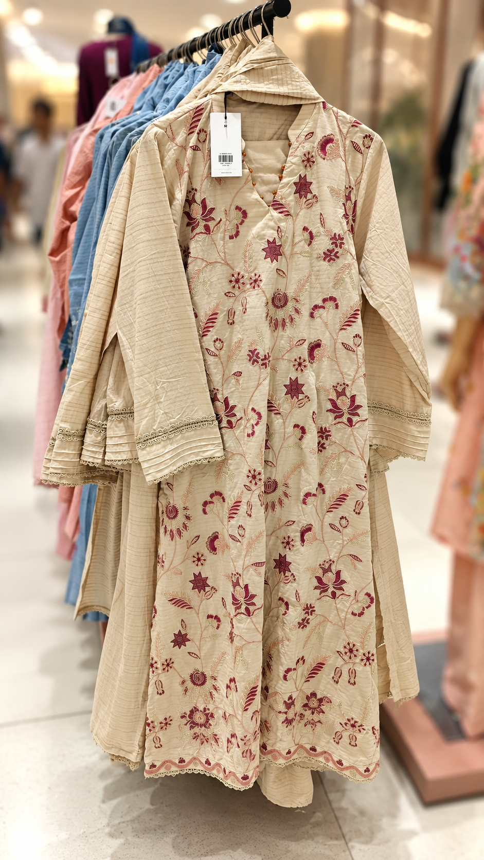 Khaadi 3pc embroidered lawn