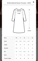 Zellbury 2pc embroidered