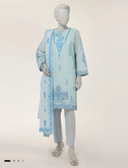 J. 3pc embroidered lawn