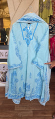 J. 3pc embroidered lawn